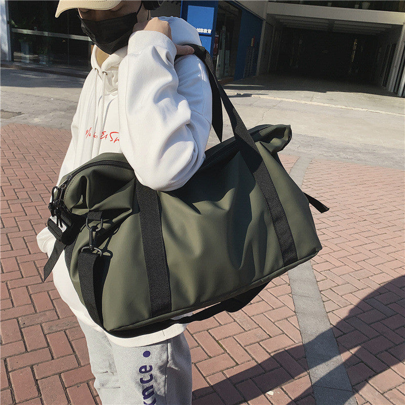 Ielgy Short-Distance Travel Bag Large-Capacity One-Shoulder Storage Duffel Bag Student Leisure