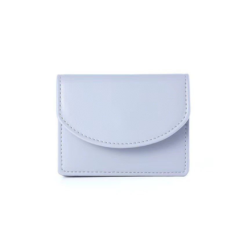 Ielgy Dopamine Color Matching Korean Card Holder Solid Color Simple Bag Multifunctional Large Capacity Wallet
