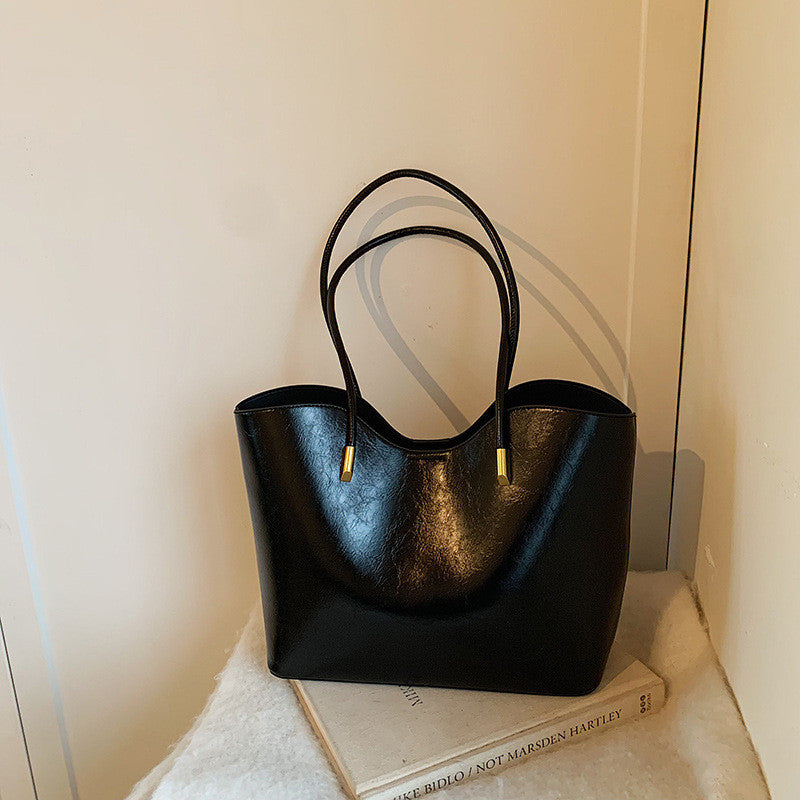 Ielgy High-End Sense Large-Capacity Ladies Shoulder Bag College Students Class Commuter To