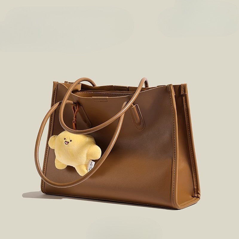 Ielgy Large Capacity Commuter Bag Retro Shoulder Tote Bag