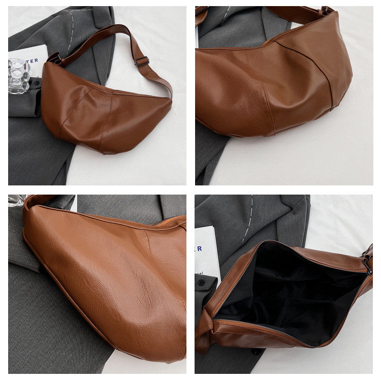 Ielgy Fashionable Large-Capacity Dumpling Bag All-Match Cool Shoulder Bag