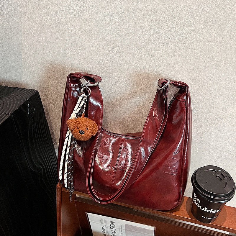 Ielgy Female Large-Capacity All-Match Lazy High-End Sense One-Shoulder Cross