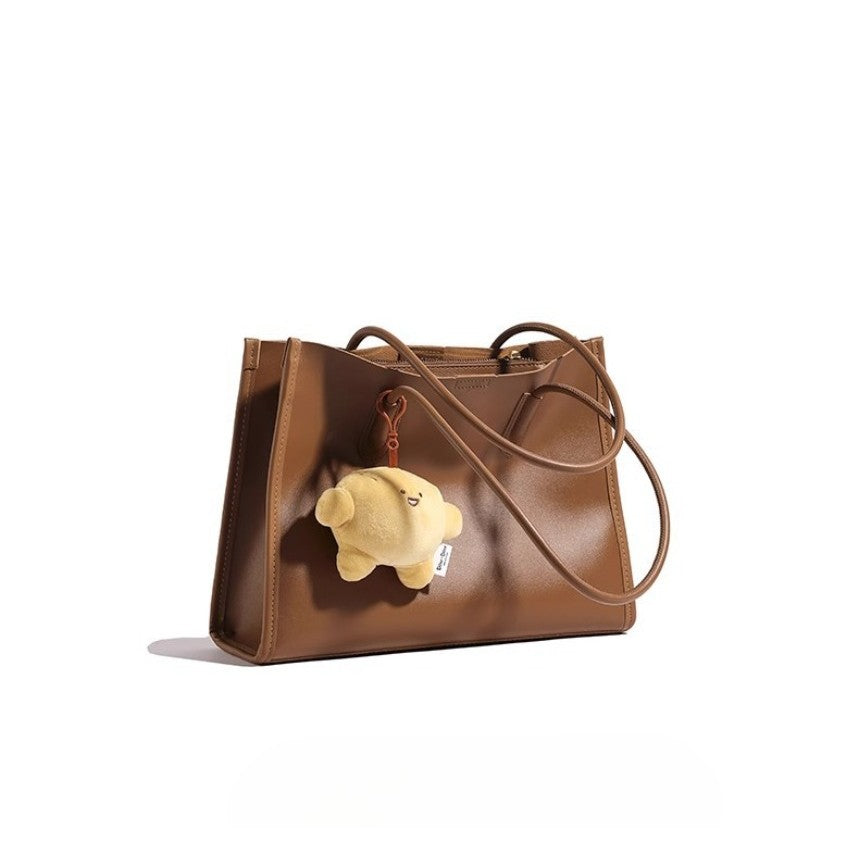 Ielgy Large Capacity Commuter Bag Retro Shoulder Tote Bag