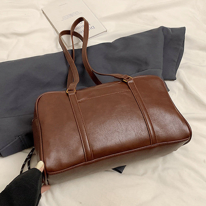 Ielgy High-End Retro Pillow Bag All-Match Tote Bag Large Capacity One-Shoulder Armpit Bag