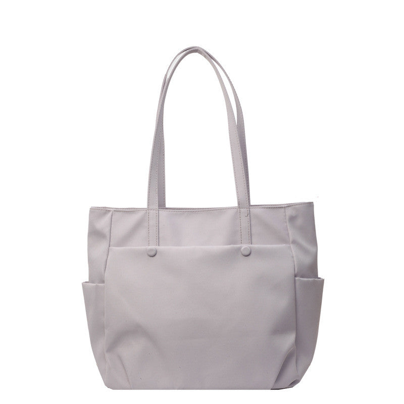 Ielgy Ladies Shoulder Bag Urban Commuter Large Capacity Tote Bag Lightweight Travel Simple Nylon Cloth Handbag