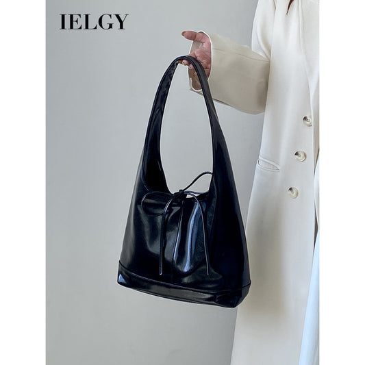 Ielgy Female Bag Korean Version Bow Large Capacity Tote Bag Portable Shoulder Bag