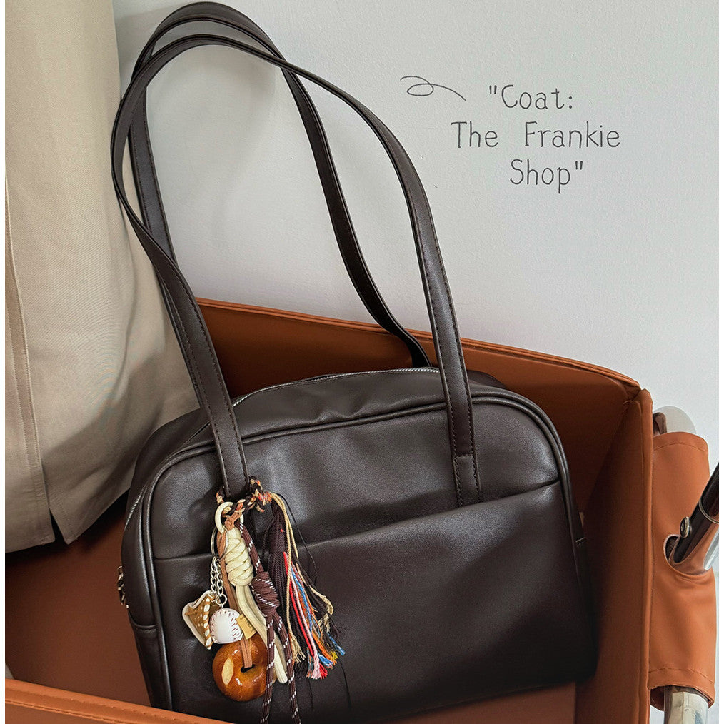 Ielgy Korean Version Large-Capacity One-Shoulder Ladies Retro Underarm Bag All-Match Large-Capacity Tote Bag
