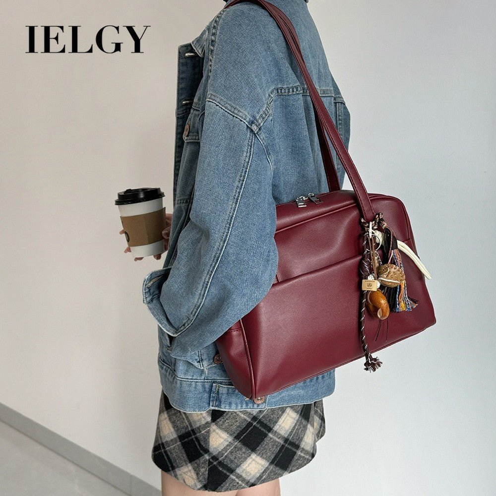 Ielgy Korean Version Large-Capacity One-Shoulder Ladies Retro Underarm Bag All-Match Large-Capacity Tote Bag