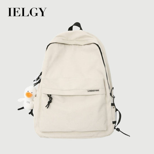Ielgy Backpack Simple Large Capacity Travel Backpack Casual Japanese Student School Bag