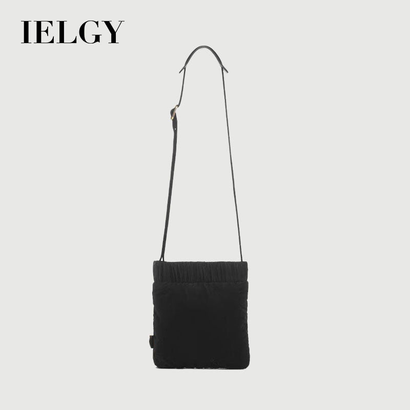 Ielgy All-Match Cross-Body Mobile Phone Bag Small Square Bag Ladies Small Shoulder Bag PU Letter Shoulder Bag