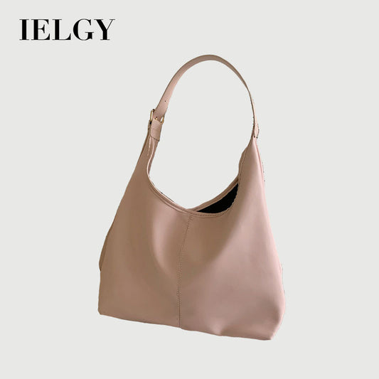 Ielgy Korean Version Tote Bag Trendy Fashion Casual Underarm Bag All-Match Large-Capacity One-Shoulder Commuter Bag