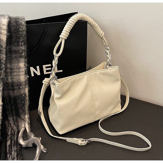 Ielgy Retro Bag Large Capacity All-Match Casual Cross-Body Portable Work Commuter Tote Bag
