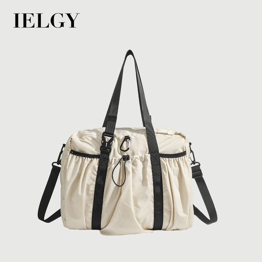 Ielgy Korean Version Lazy Style Large-Capacity Handbag Lightweight All-Match One-Shoulder Portable Travel Tote Large Bag