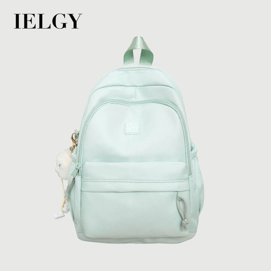 Ielgy Japanese Korean Version Cream Series Schoolbag All-Match Appearance Girl Backpack Large Capacity