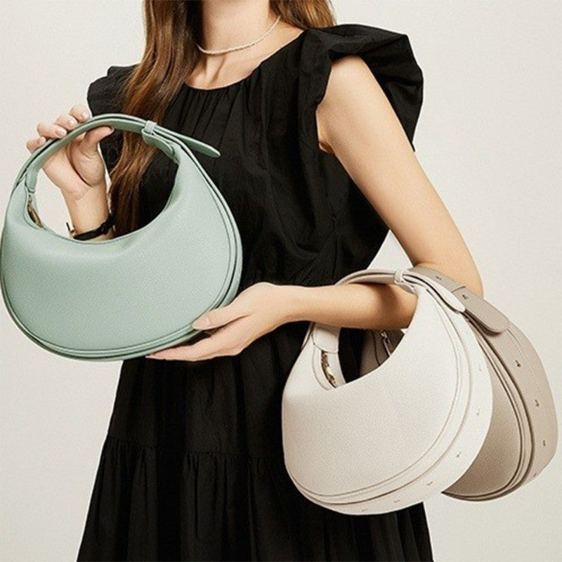 Ielgy Half Moon Bag Adjustable Portable Cross-body One-shoulder Crescent Bag