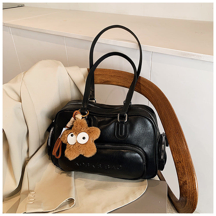 Ielgy High-End Retro Large-Capacity Autumn Winter All-Match One-Shoulder Underarm