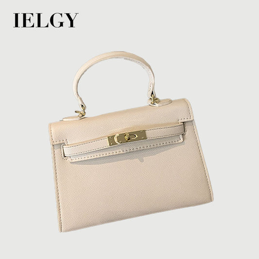 Ielgy Soft Leather Portable Fashionable All-Match Women's Shoulder Messenger Bag