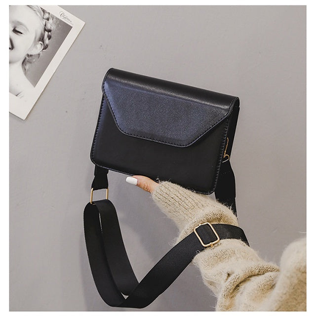 IELGY Shoulder Commuting Fashion Refreshing PU Plain Portable Woman's handbag All-match