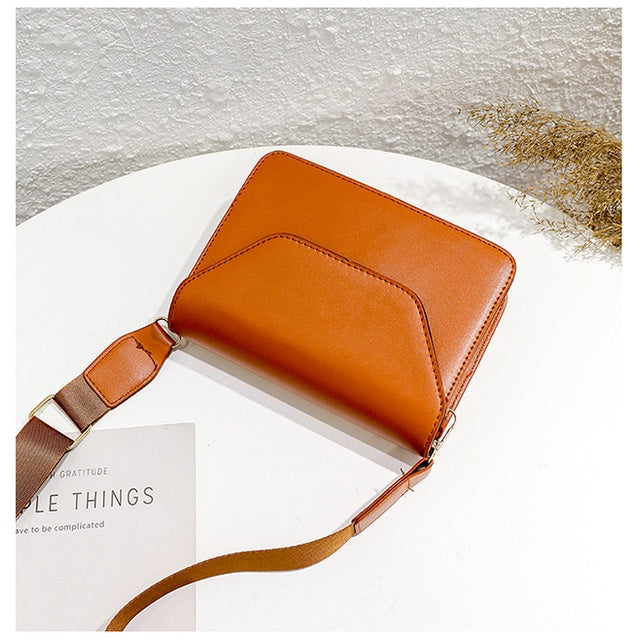 IELGY Shoulder Commuting Fashion Refreshing PU Plain Portable Woman's handbag All-match