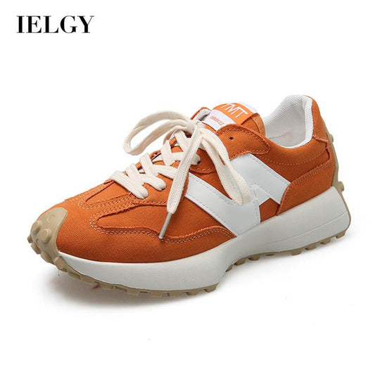 IELGY color matching breathable thick-soled running shoes women's trendy casual sports shoes