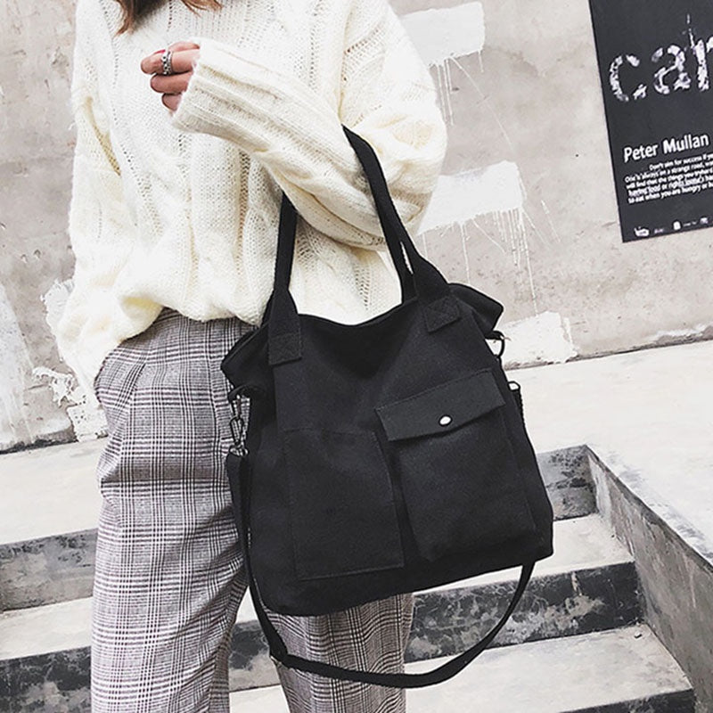 IELGY Ladies casual fashion large capacity canvas shoulder bag