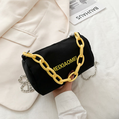 IELGY High sense of Internet celebrity summer casual letter street shooting bag tide wild one-shoulder messenger bag