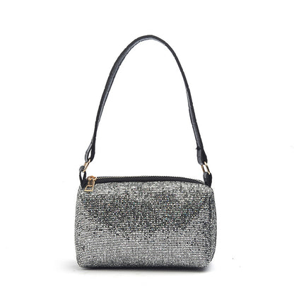 IELGY Fashion casual sequins large capacity shoulder lightweight cross-body handbag portable pillow bag chain