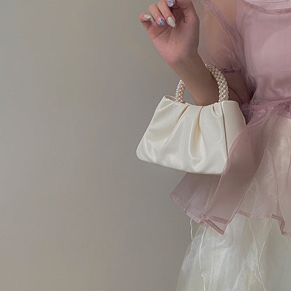 IELGY pearl small handbag mobile phone bag shoulder messenger mini bag