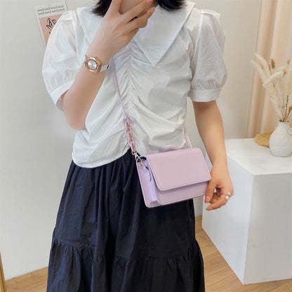 IELGY Mini candy color girl Bag Fashion Korean version versatile One Shoulder Messenger chain bag
