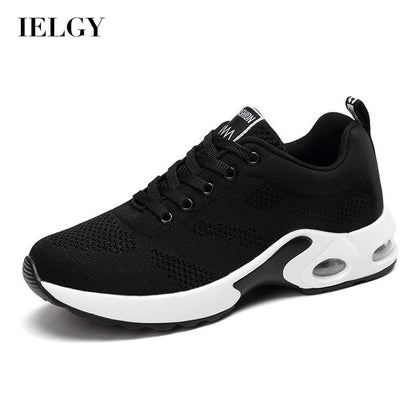 IELGY fashion flying knit women's shoes Korean style versatile and comfortable leisure sports
