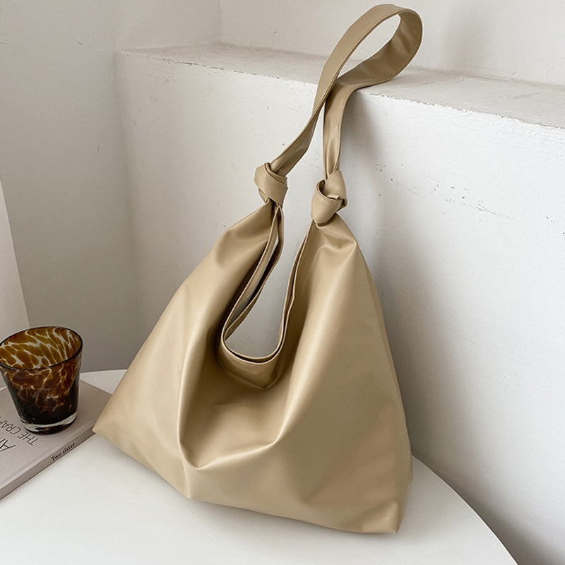IELGY casual simple soft face solid color ladies big bag