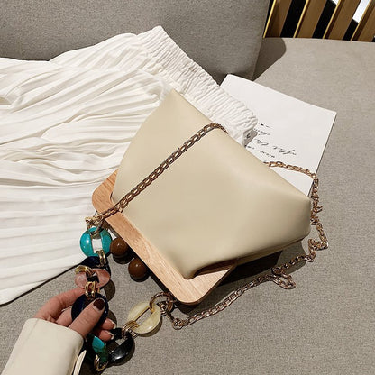IELGY High-end casual bag Korean fashion simple retro wild one-shoulder messenger small square bag