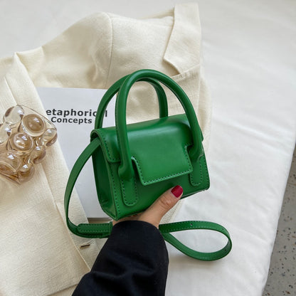 IELGY Fashion Simple Versatile Crossbody One Shoulder Handheld Small Square Bag Women