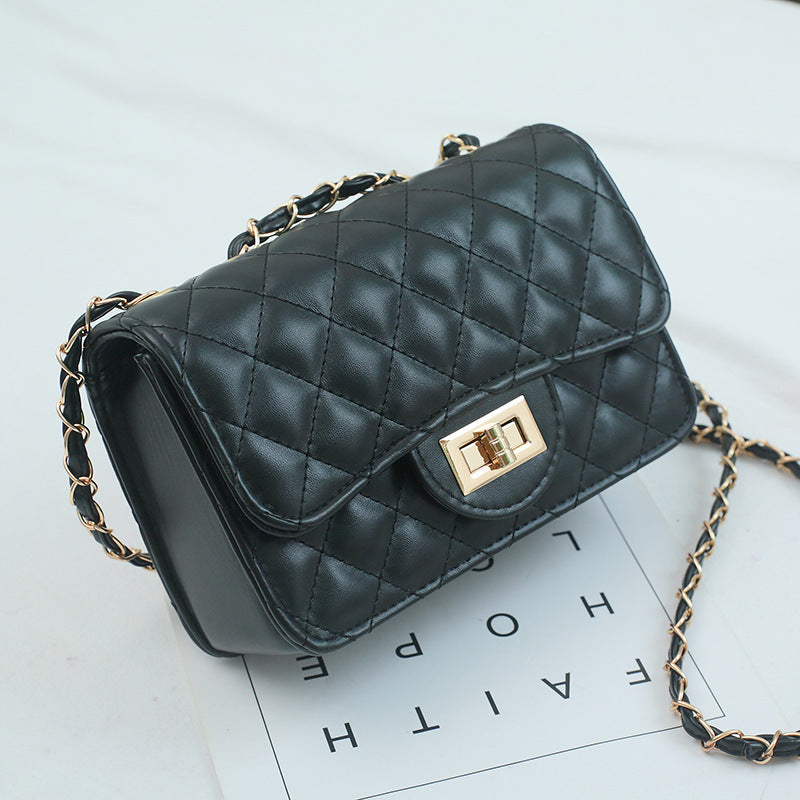 IELGY square bag shoulder messenger bag small fragrance rhombic chain bag Joker bag