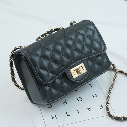 IELGY square bag shoulder messenger bag small fragrance rhombic chain bag Joker bag