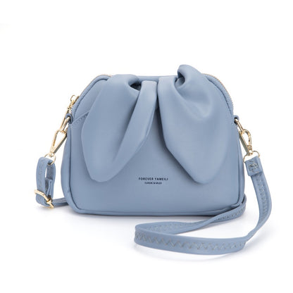 IELGY women's mini bucket rabbit ear messenger bag