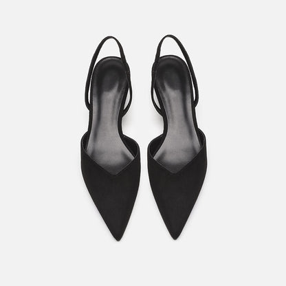 IELGY Simple pointed toe square heel sandals women