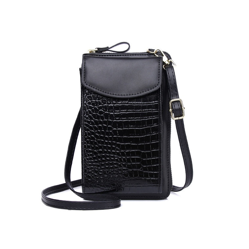 IELGY Ladies mobile phone bag New multi-function messenger vertical bag cover type mini shoulder bag