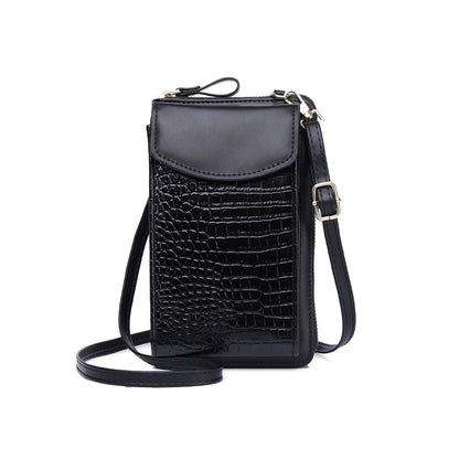 IELGY Ladies mobile phone bag New multi-function messenger vertical bag cover type mini shoulder bag