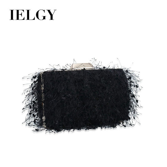 IELGY  chain  shoulder  hand Bucket messenger bag