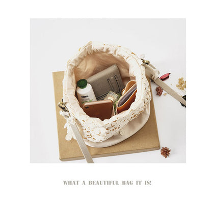 IELGY Lace bag bucket shoulder bag