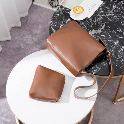 IELGY New Korean version of the bucket bag female shoulder slung handbag