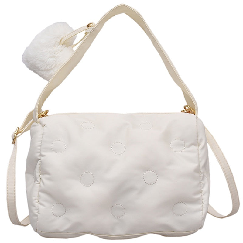 IELGY niche design bag messenger bag female green portable small square bag