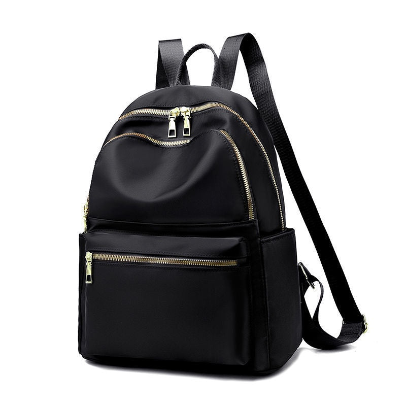 IELGY Oxford cloth backpack women fashion black all-match school bag