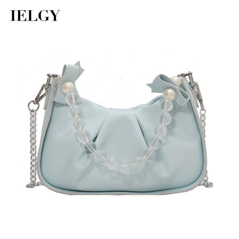 IELGY female bag crystal beads portable Korean style simple one-shoulder messenger bag