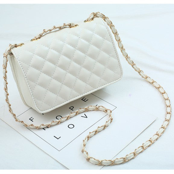 IELGY square bag shoulder messenger bag small fragrance rhombic chain bag Joker bag