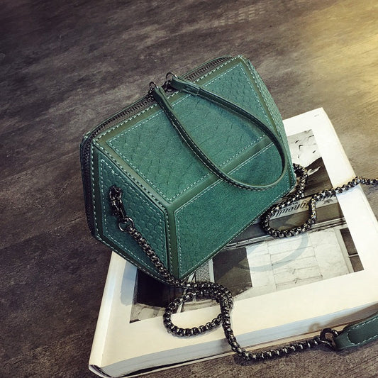 IELGY Chain bag handbags fashion Korean version of the rhombus wild Messenger bag girl bag mini
