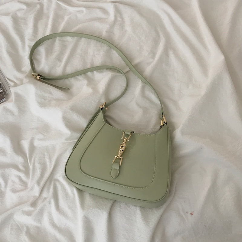IELGY Horizontal square tide fashion underarm bag with high-grade western style hand-held