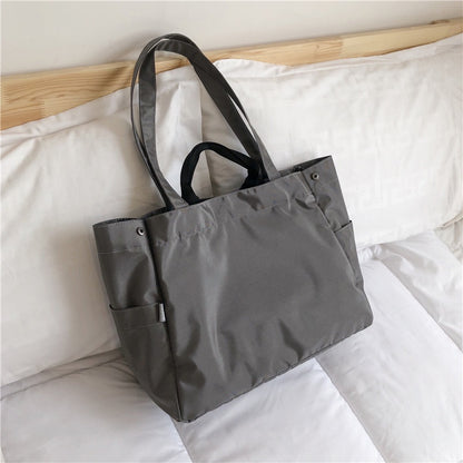 IELGY Women's bag simple Korean version casual portable all-match large capacity fashion Oxford one shoulder