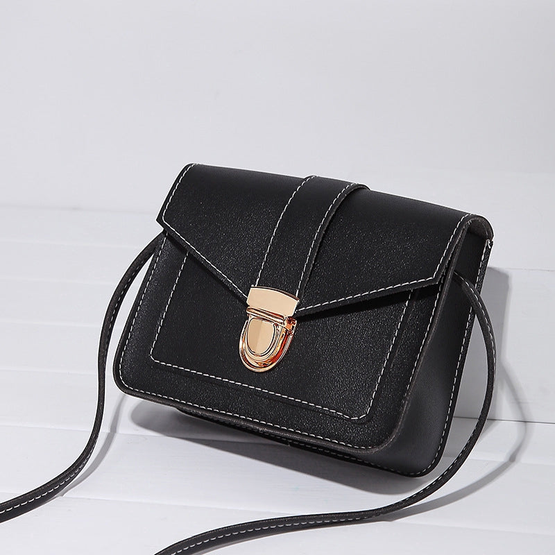 IELGY type lock buckle small square bag slant satchel